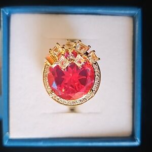 GP Happy Hour Collection Volcanic Quartz and Multi-gemstone enameled ring